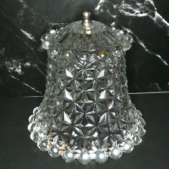 Beautiful Press Glass Lampshade Designs Candlewicking Top Bottom  Room Decor - Picture 2 of 6